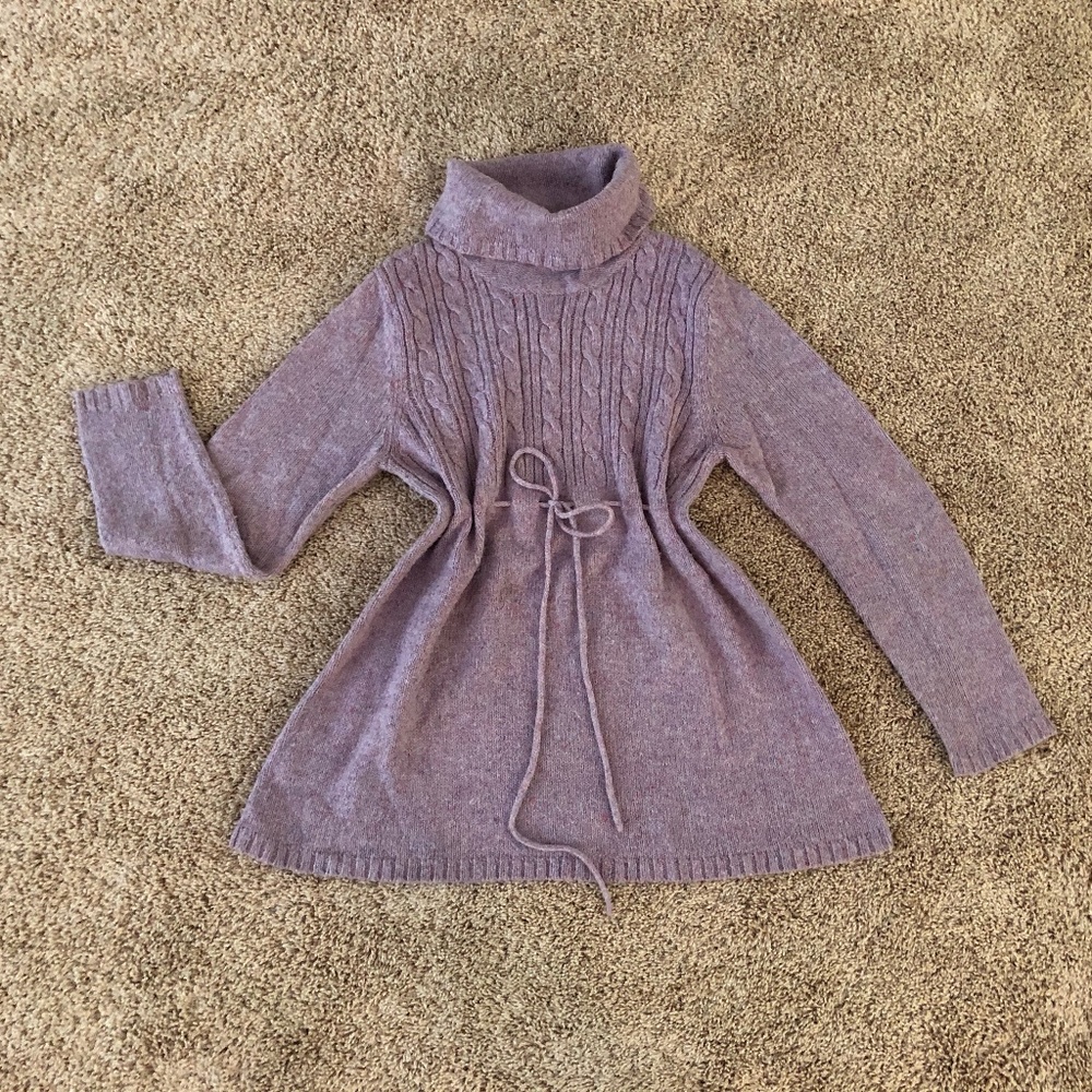 Motherhood Maternity Marbled Lilac Sweater